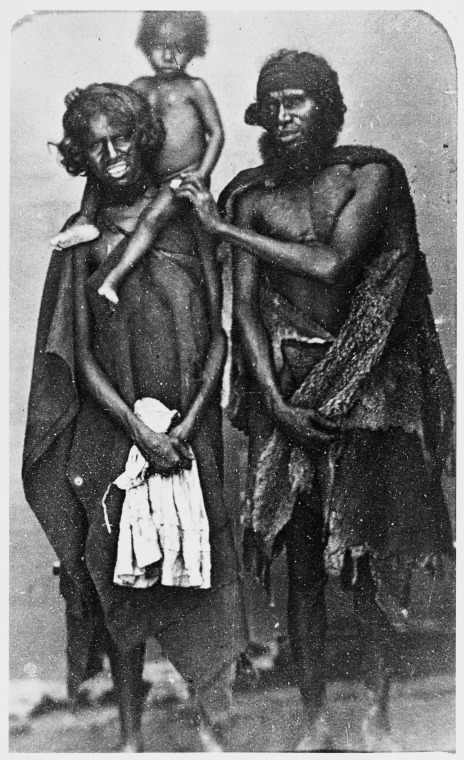 Aboriginal family around Fremantle c1870s
