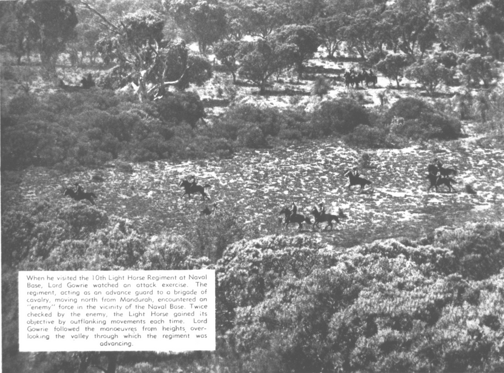 10th Light Horse attack exercise at Naval Base, 1940