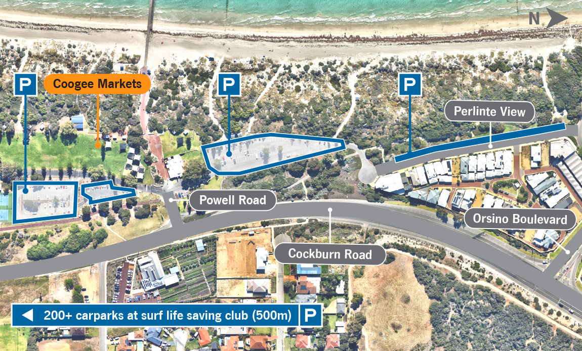 Where to park along the Cockburn coastline. City of Cockburn