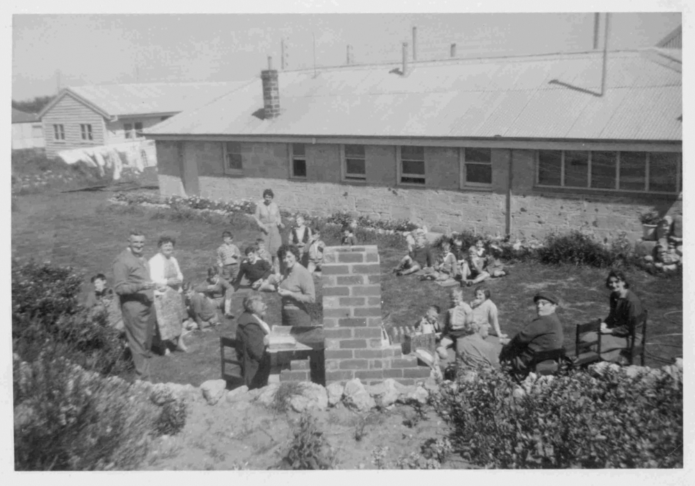 BBQ area of the Anglican orphanage at old Coogee Hotel, 1948