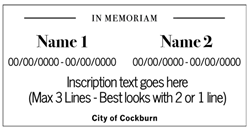 Memorial Example 2